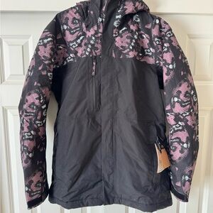 The North Face M Freedom Insulated Jacket Fawn Grey Snake Charmer Print